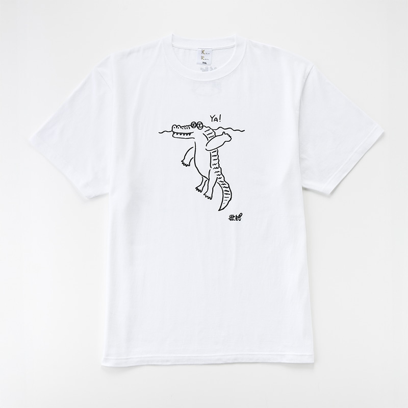 【小林歌穂個展2025グッズ】くらしのこばやしTシャツ(わに)