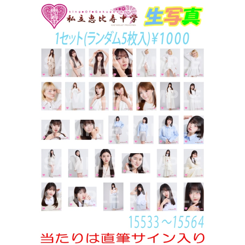 生写真 Spring Tour 2026 埼玉公演 販売分 (No.15533~No.15564)