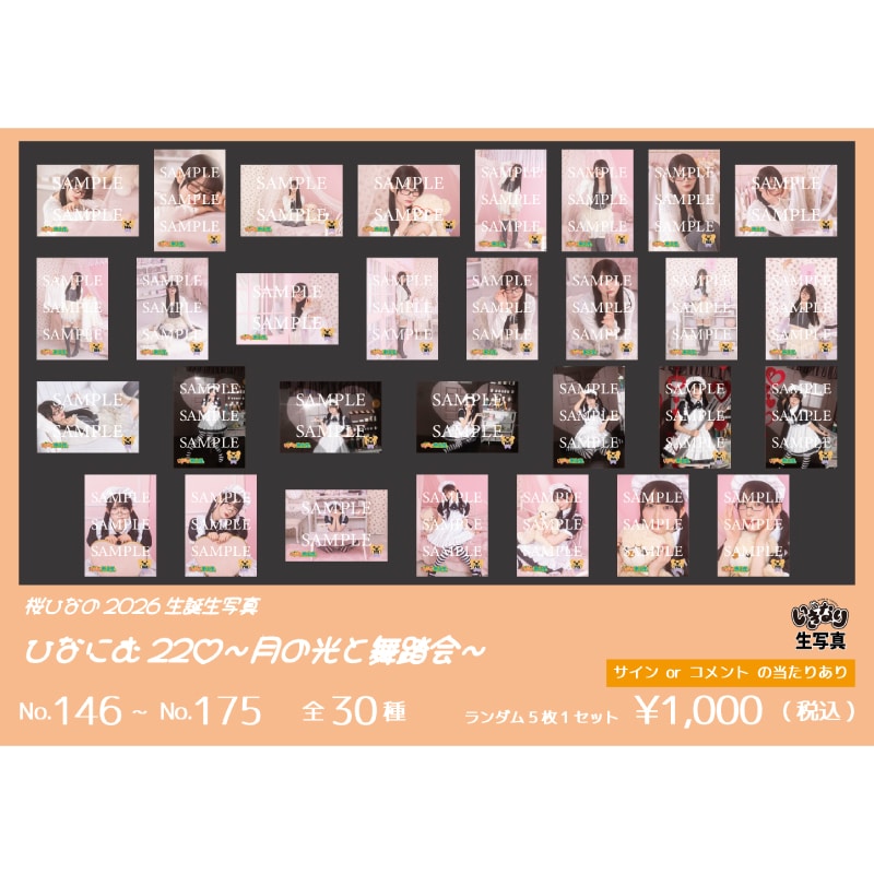 桜ひなの2026生誕生写真（No.146～No.175）