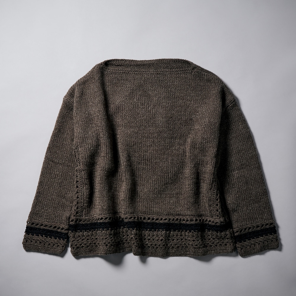 アイドル KEEN AND INTENSE crochet knit moss green crochet knit moss green｜KEEN AND INTENSE｜MAILIVIS(メイリビス)