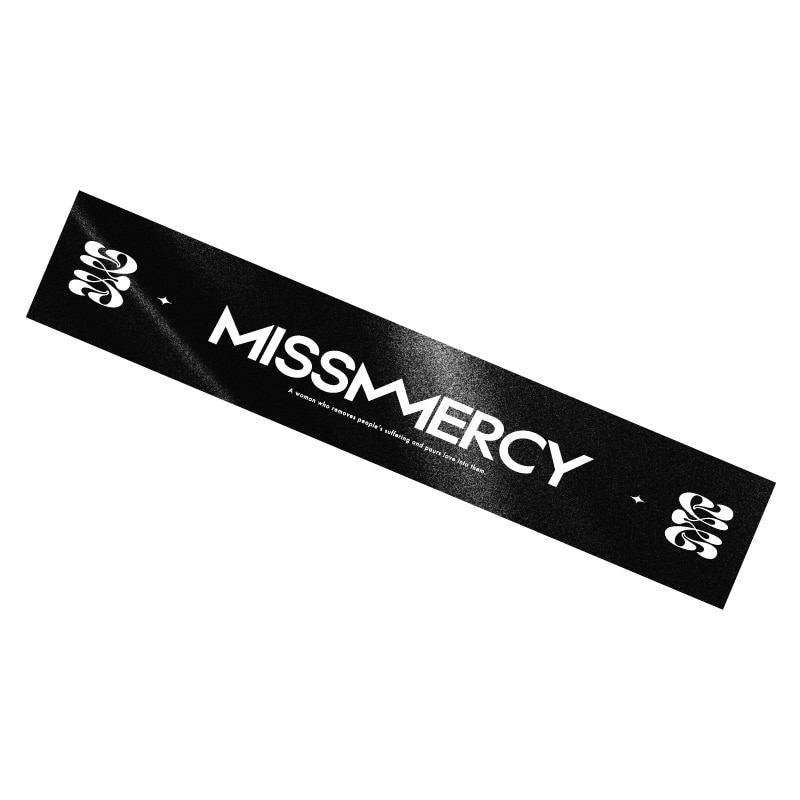 “MISS MERCY” Team Towel / BLACK & SILVER