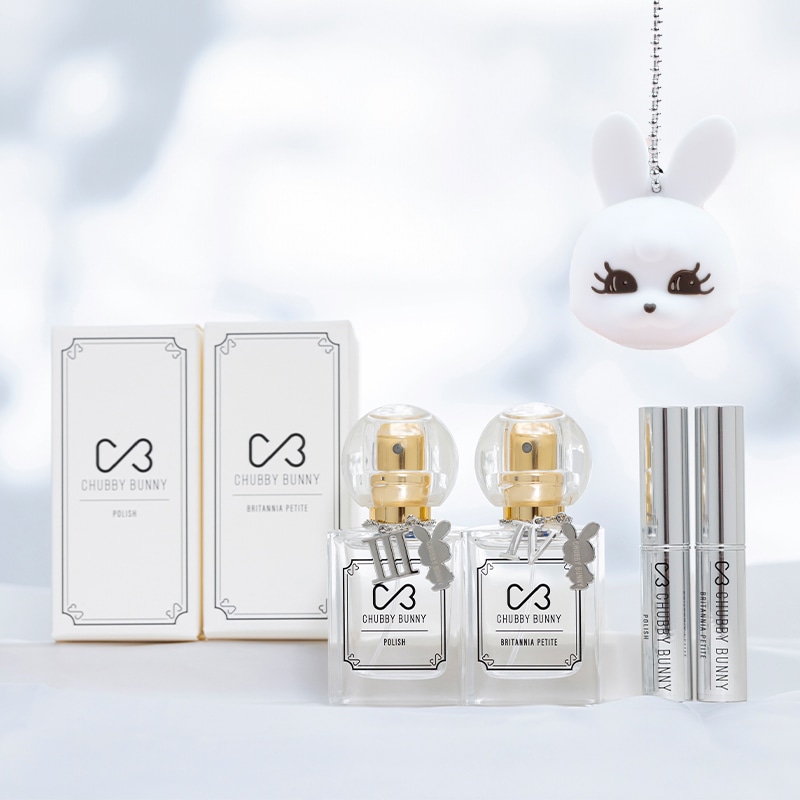 Chubby Bunny「Polish」「Britannia Petite」「ちゅびっつ key chain」complete set
