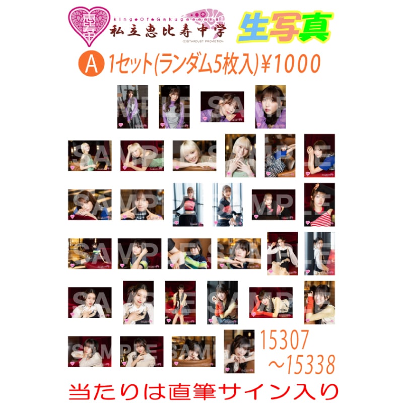 生写真 新春大学芸会2026 販売分 A (No.15307~No.15338)