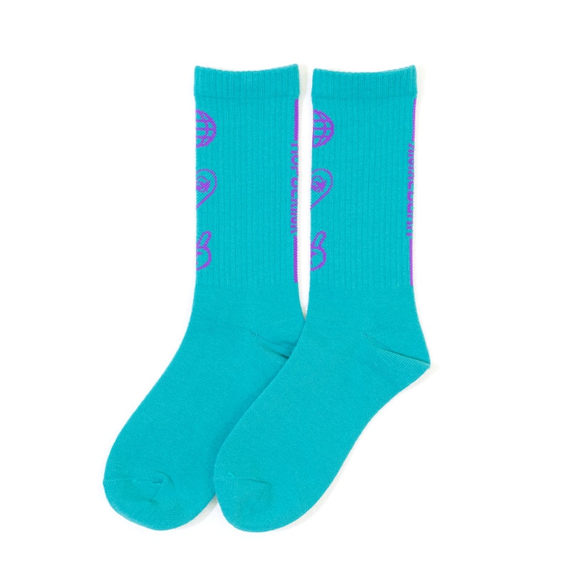 Sox:Turquoise blue×Violet