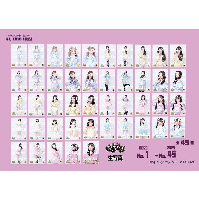 いぎなり生写真(2025 No.1-No.45)