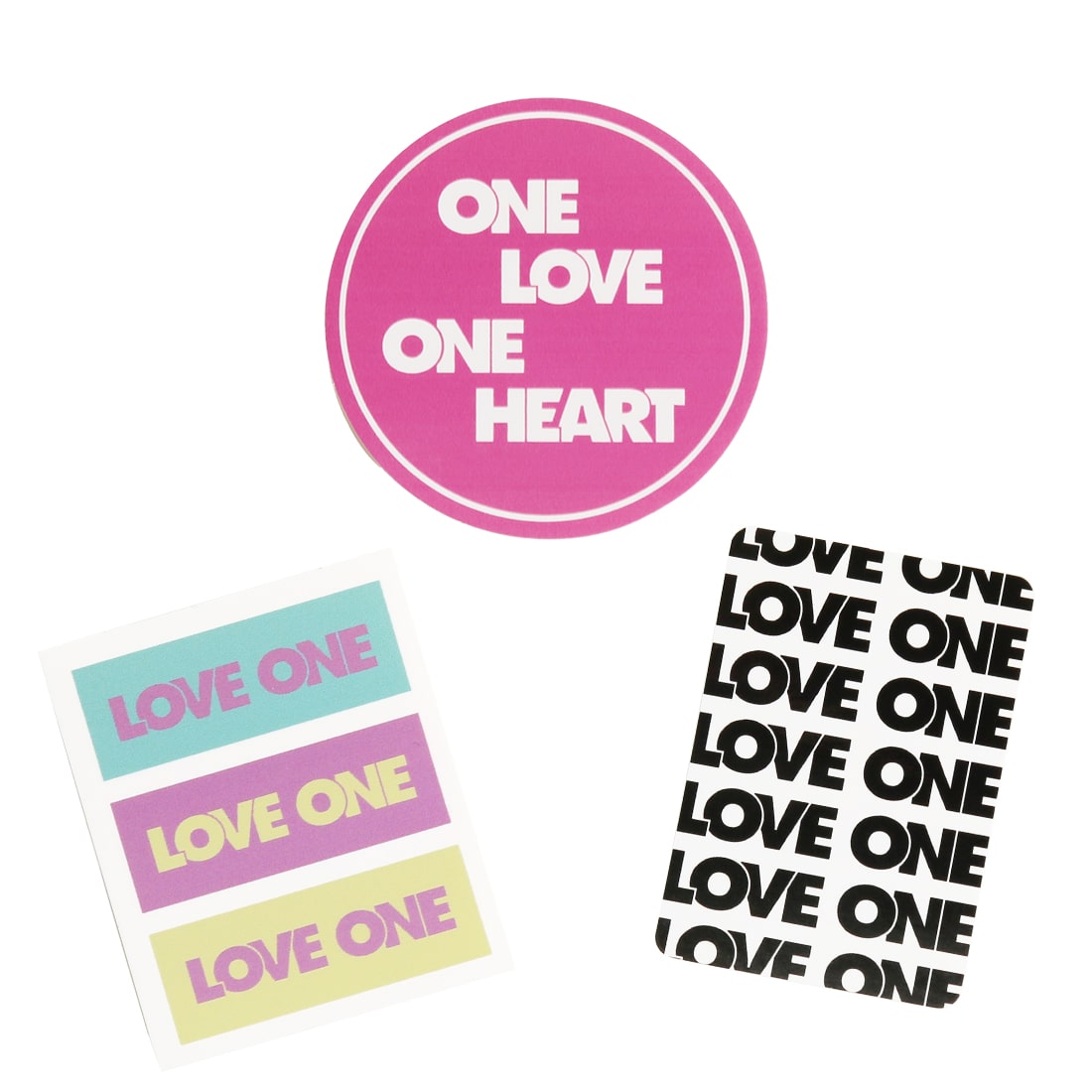 ONE LOVE ONE HEART ステッカーセット