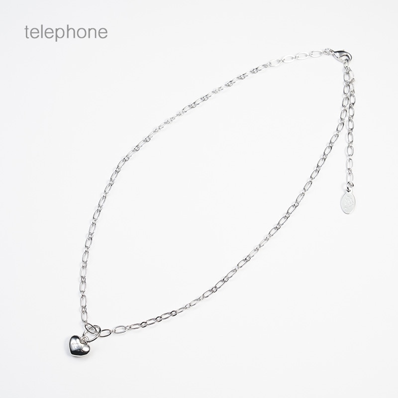 〈お電話会特典〉chain necklace & heart charm set (silver)