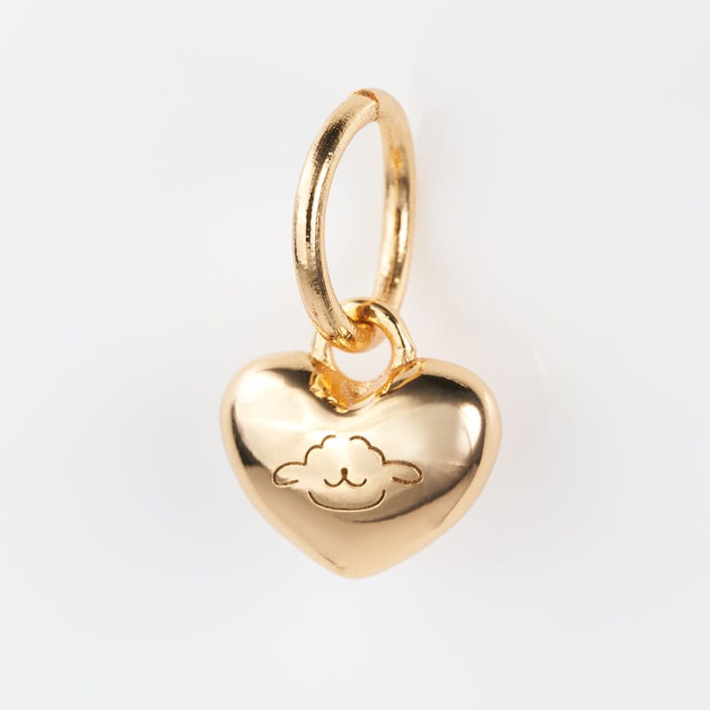 heart charm (gold)