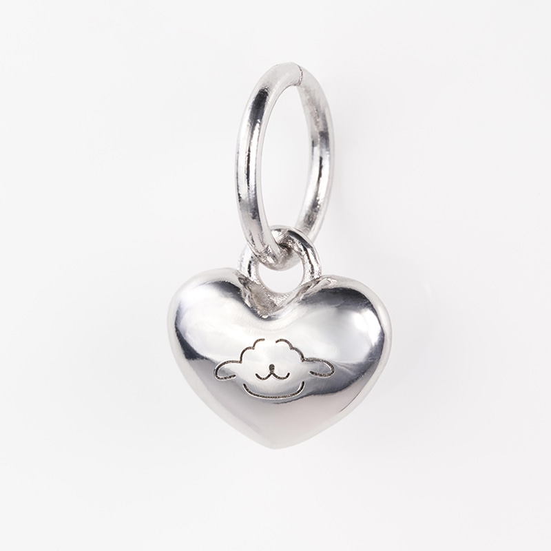 heart charm (silver)
