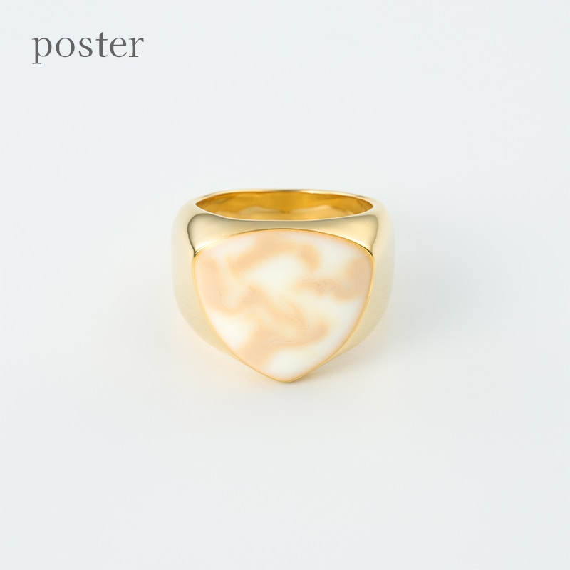〈ポスター〉Leoh marble ring(gold)
