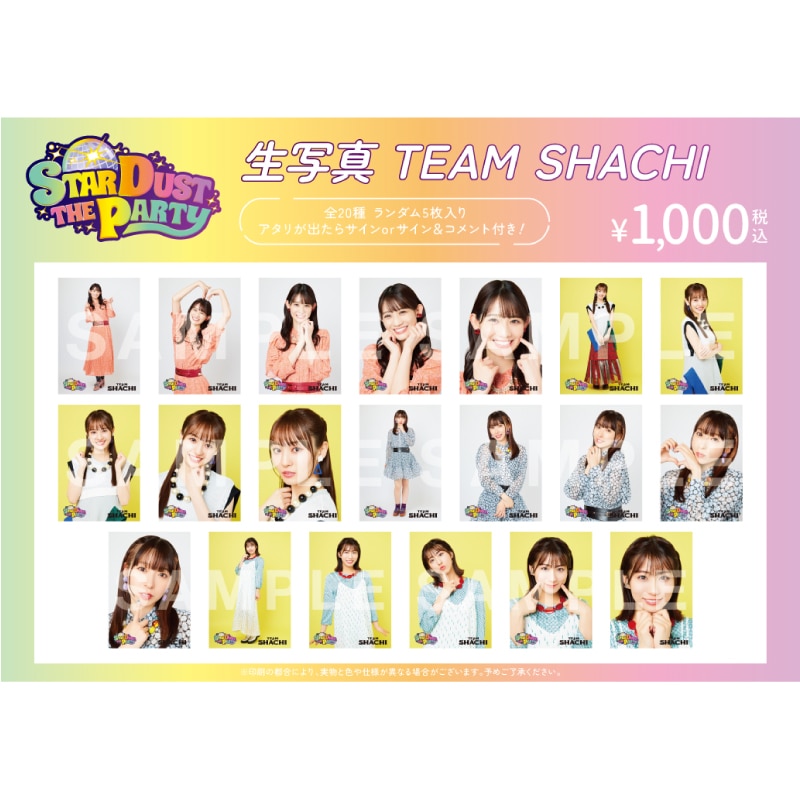【TEAM SHACHI】STARDUST THE PARTY 生写真