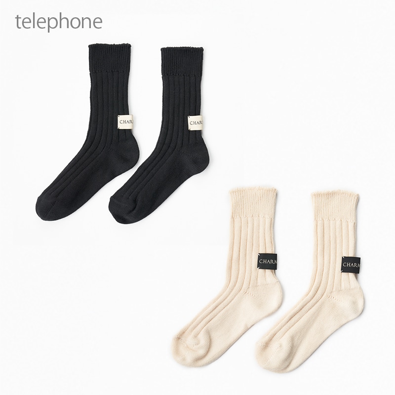 〈お電話会〉CHARME Logo Tag Socks