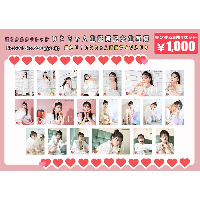 【再販分】坂井仁香生誕記念生写真(No.501-520)