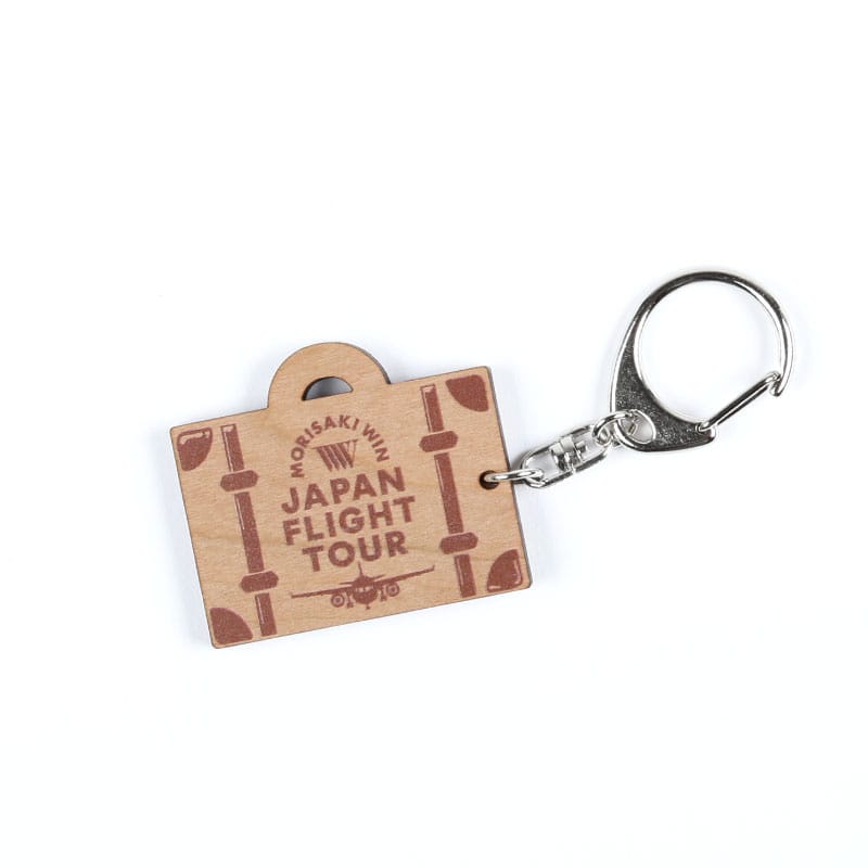 JAPAN FLIGHT TOUR Wood Keyring