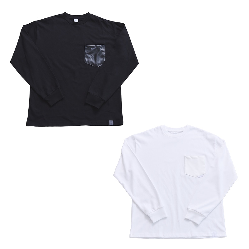 CHARME Leather Pocket Long T-shirt